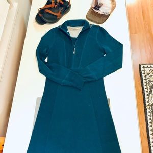 ATHLETA knit sweater dress Medium 8 10 12 Blue
